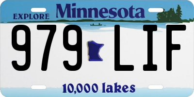 MN license plate 979LIF
