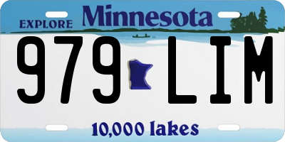 MN license plate 979LIM
