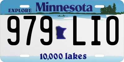 MN license plate 979LIO