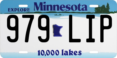 MN license plate 979LIP