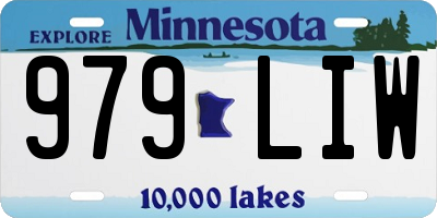MN license plate 979LIW