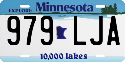 MN license plate 979LJA