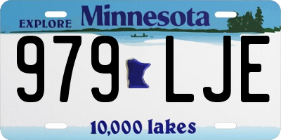MN license plate 979LJE