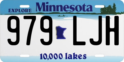 MN license plate 979LJH