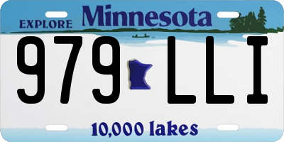 MN license plate 979LLI