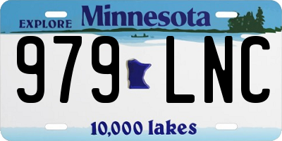 MN license plate 979LNC