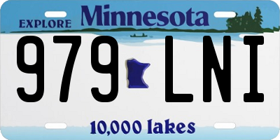 MN license plate 979LNI