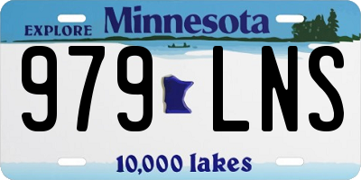 MN license plate 979LNS