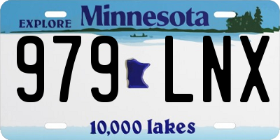 MN license plate 979LNX