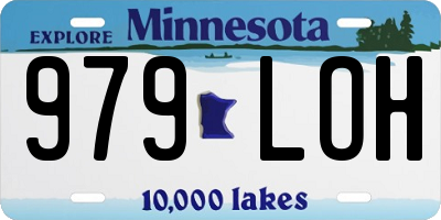 MN license plate 979LOH