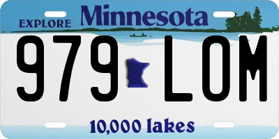MN license plate 979LOM