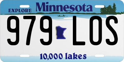 MN license plate 979LOS