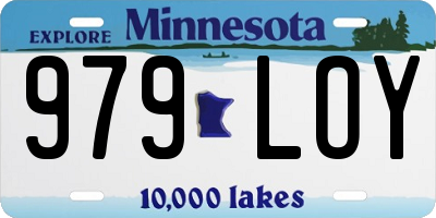 MN license plate 979LOY
