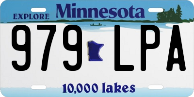 MN license plate 979LPA