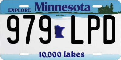 MN license plate 979LPD