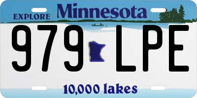 MN license plate 979LPE