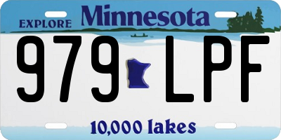 MN license plate 979LPF