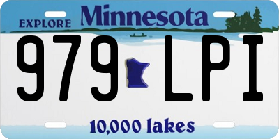 MN license plate 979LPI