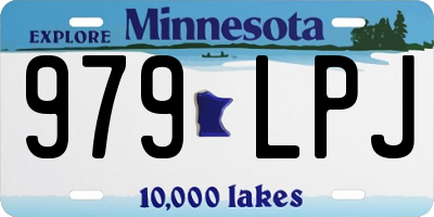MN license plate 979LPJ