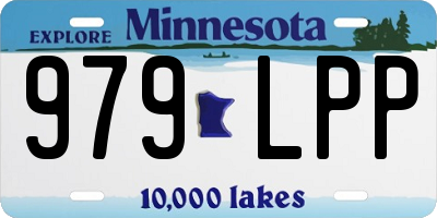 MN license plate 979LPP