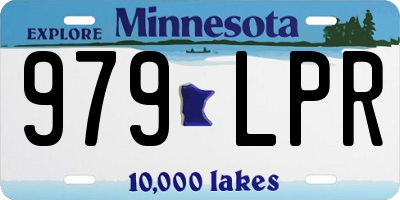 MN license plate 979LPR