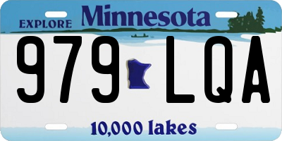 MN license plate 979LQA