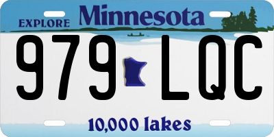 MN license plate 979LQC