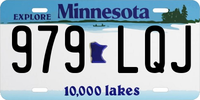 MN license plate 979LQJ