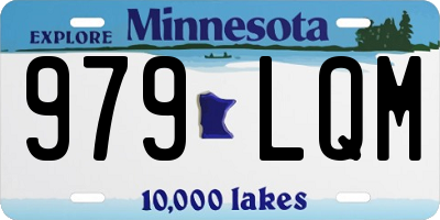 MN license plate 979LQM