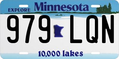 MN license plate 979LQN