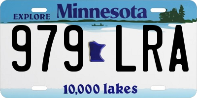 MN license plate 979LRA