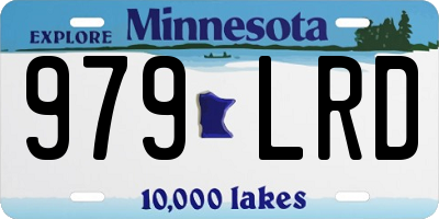 MN license plate 979LRD