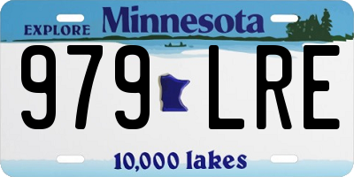 MN license plate 979LRE