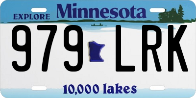 MN license plate 979LRK
