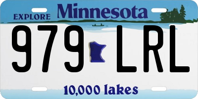 MN license plate 979LRL
