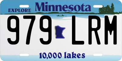 MN license plate 979LRM