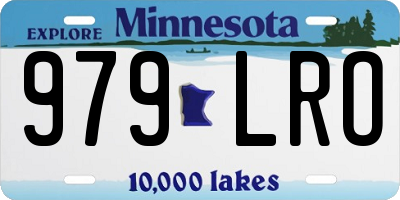 MN license plate 979LRO