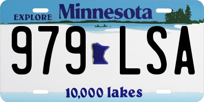 MN license plate 979LSA