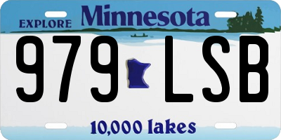 MN license plate 979LSB