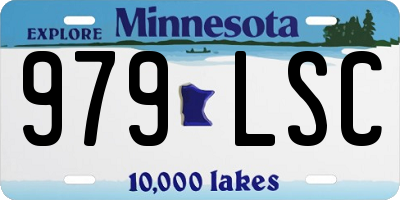 MN license plate 979LSC