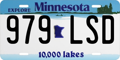 MN license plate 979LSD
