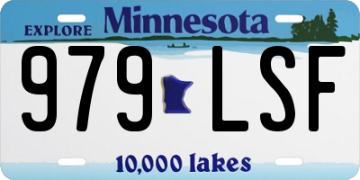 MN license plate 979LSF
