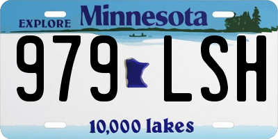 MN license plate 979LSH
