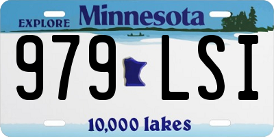 MN license plate 979LSI