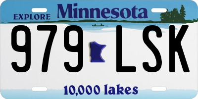 MN license plate 979LSK