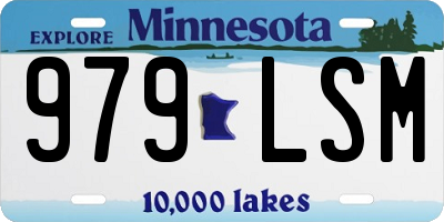 MN license plate 979LSM