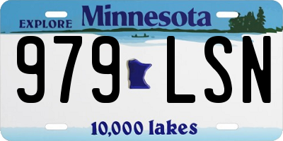 MN license plate 979LSN