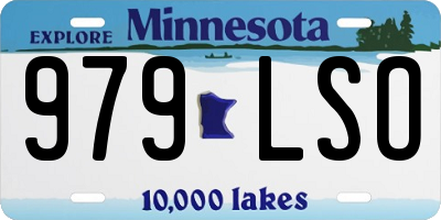 MN license plate 979LSO