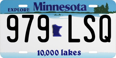 MN license plate 979LSQ