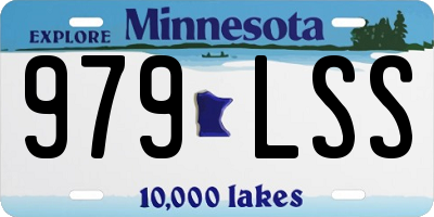MN license plate 979LSS